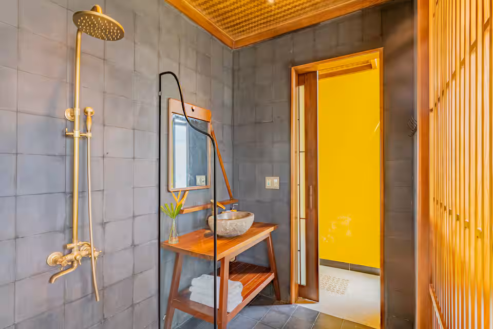 May Villa An Bang Beach Modern Ensuite Bathroom Hoi An Vietnam
