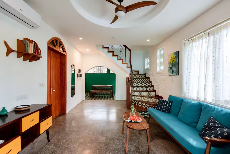 Salt Villa An Bang Beach Open-Plan Living Room Hoi An Vietnam