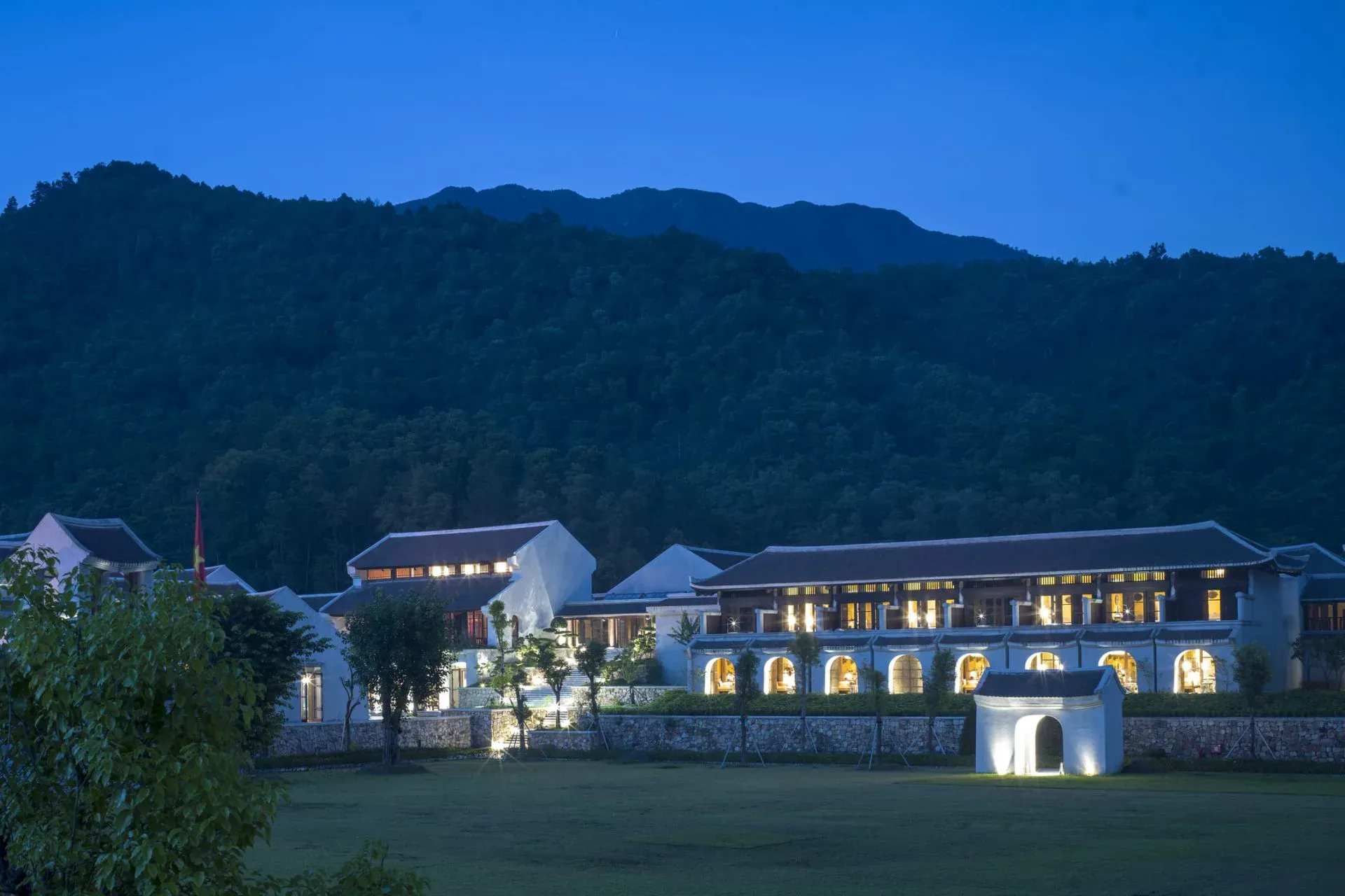 Legacy Yen Tu M-Gallery - Magical Night Exterior - Premium Southeast Asia Golf Tours