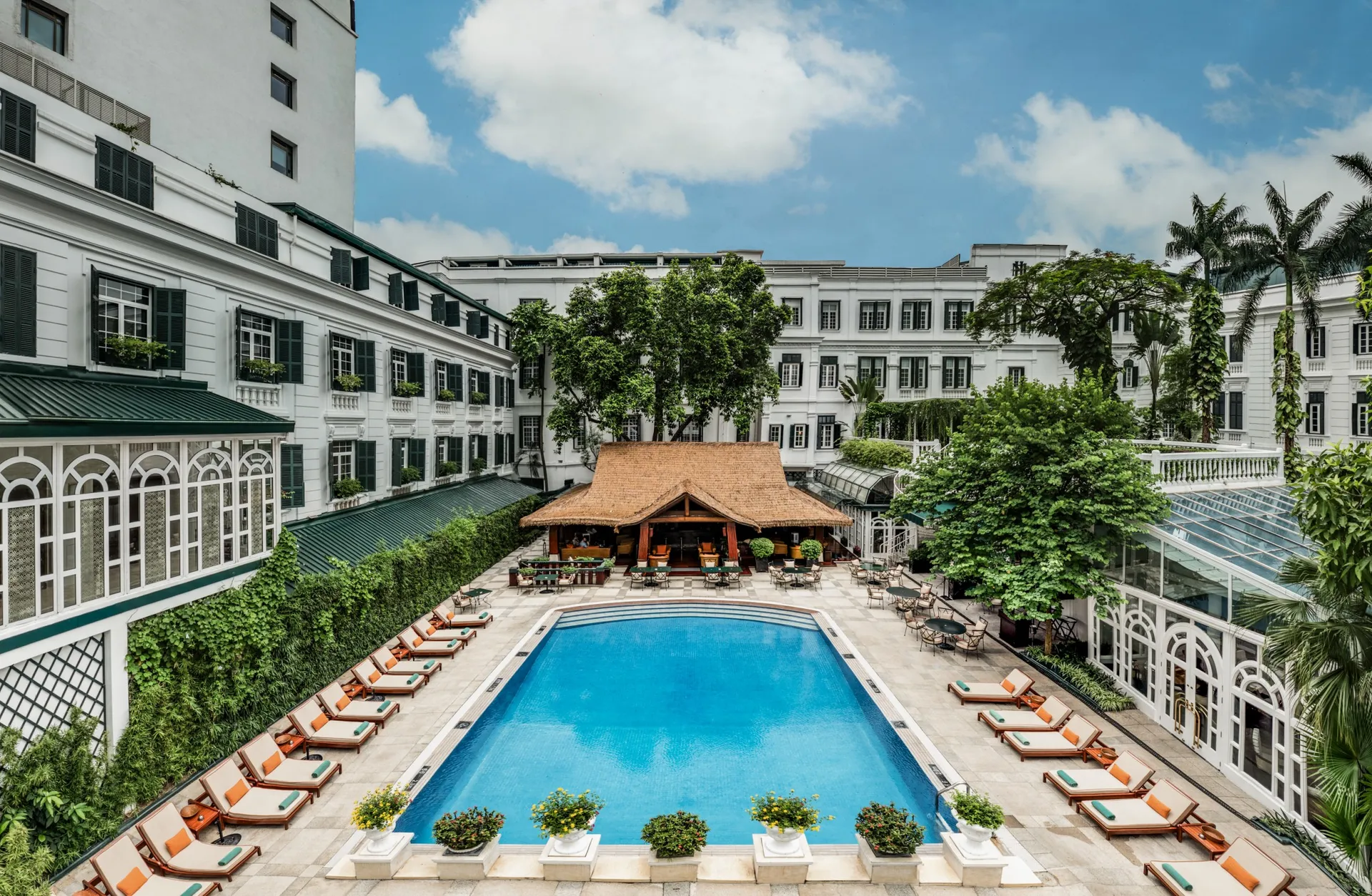 Sofitel Legend Metropole Hanoi - Courtyard Pool - Premium Southeast Asia Golf Tours